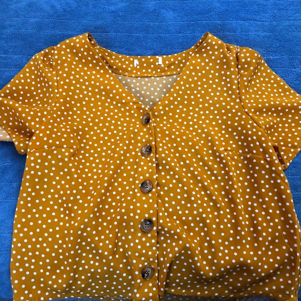 Polka dot blouse